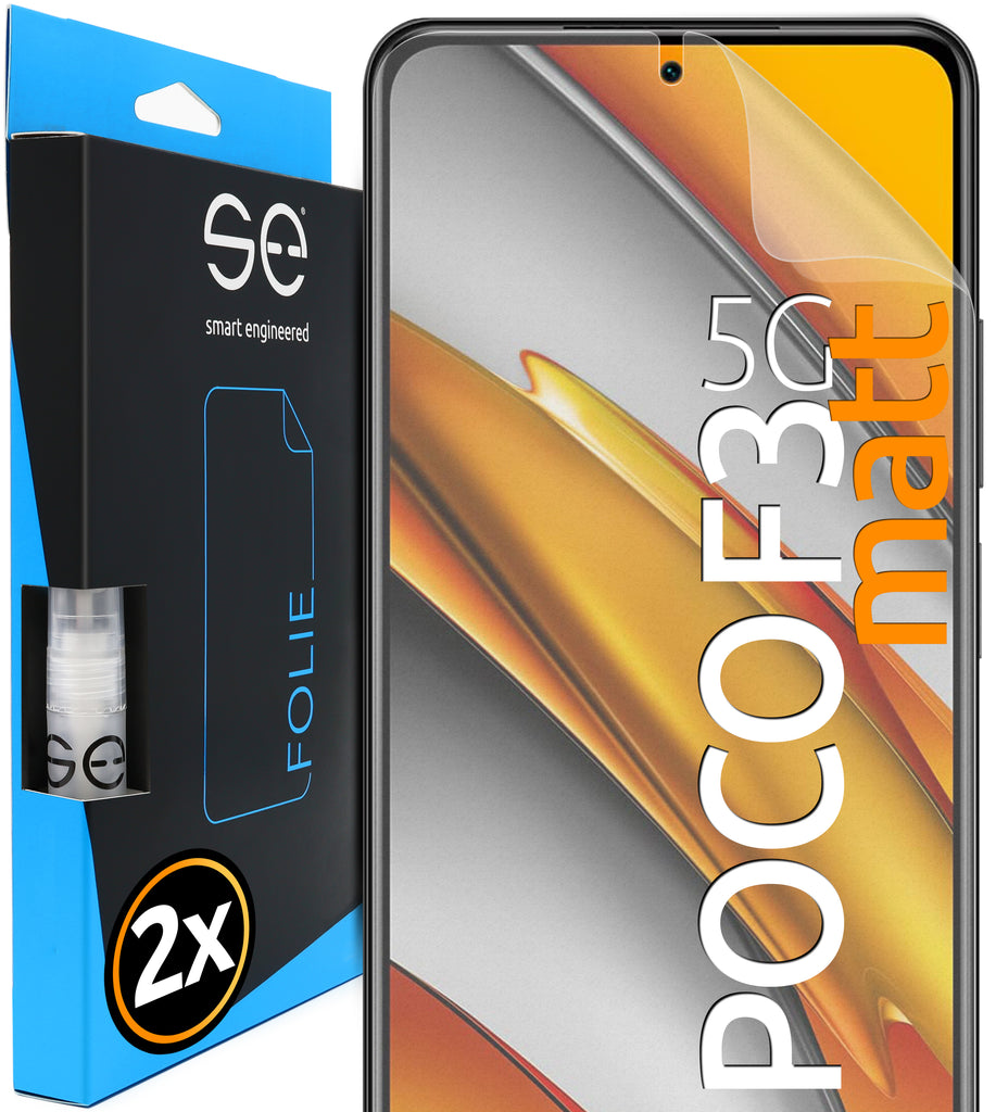 2x se® 3D Schutzfolie (entspiegelt) Xiaomi Poco F3