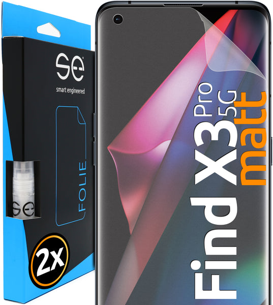 2x se® 3D Schutzfolie (entspiegelt) Oppo Find X3 Pro