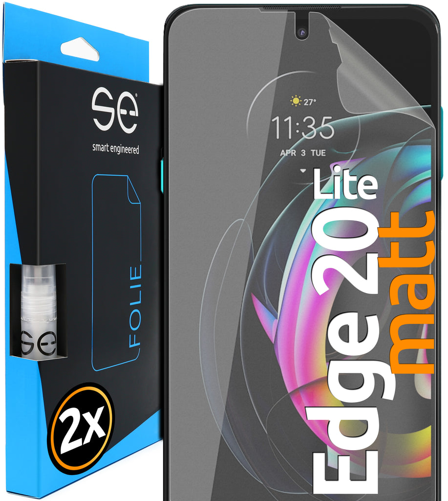 2x se® 3D Schutzfolie (entspiegelt) Motorola Edge 20 Lite