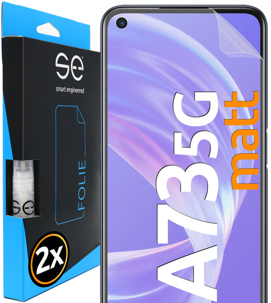 2x se® 3D Schutzfolie (entspiegelt) Oppo A73 5G