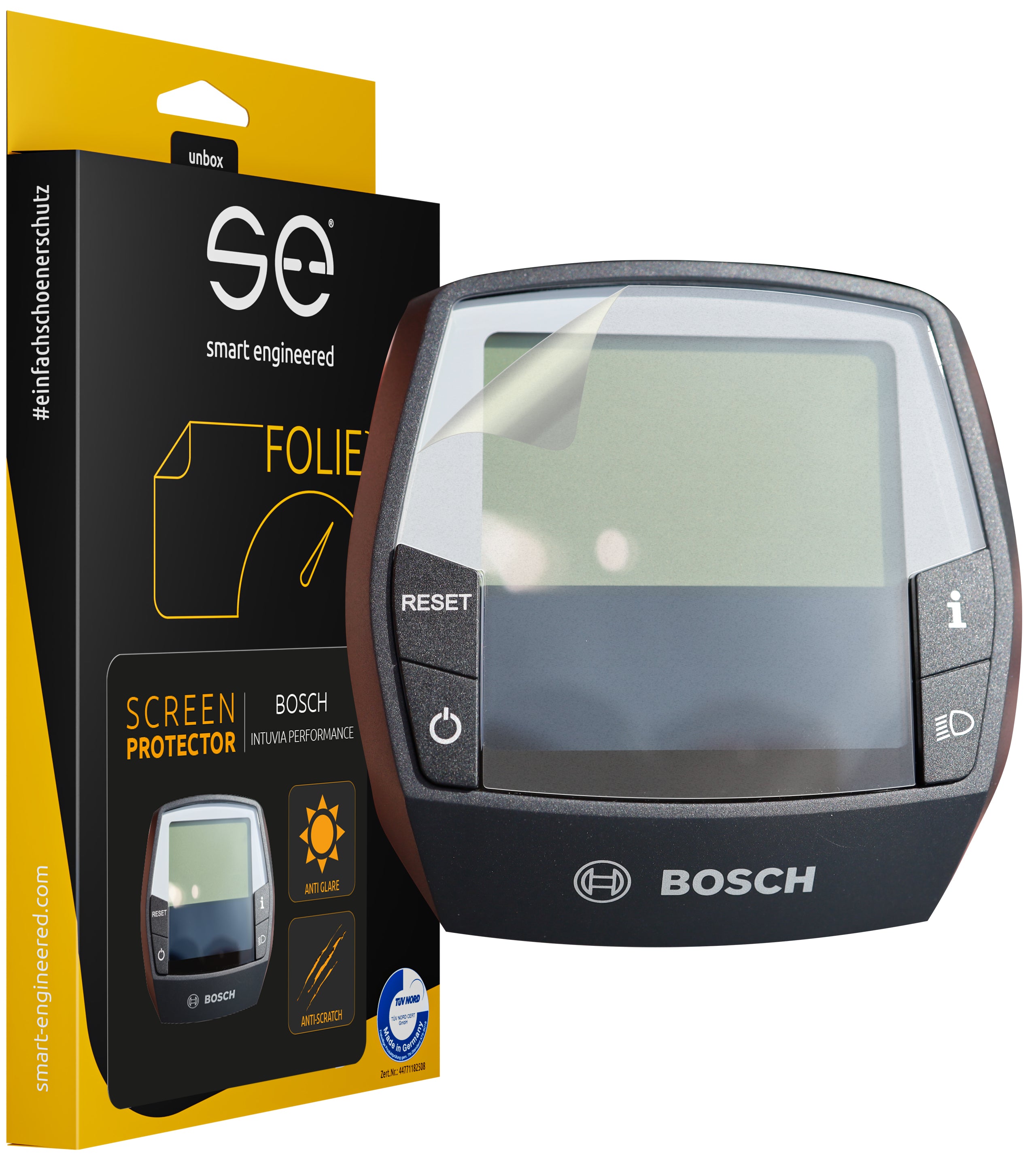 2x se® 3D Schutzfolie (entspiegelt) Bosch Intuvia Performance Display —  smart.engineered GmbH & Co. KG