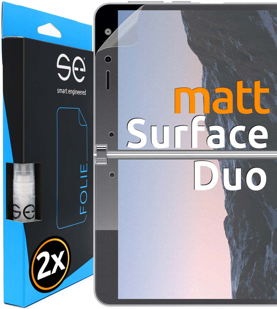 2x se® 3D Schutzfolie (entspiegelt) Microsoft Surface Duo