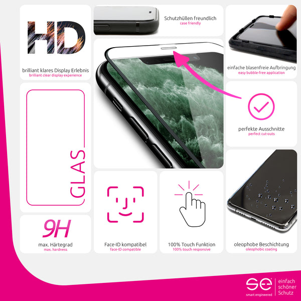 2x se® 3D Panzerglas Apple iPhone 11 Pro