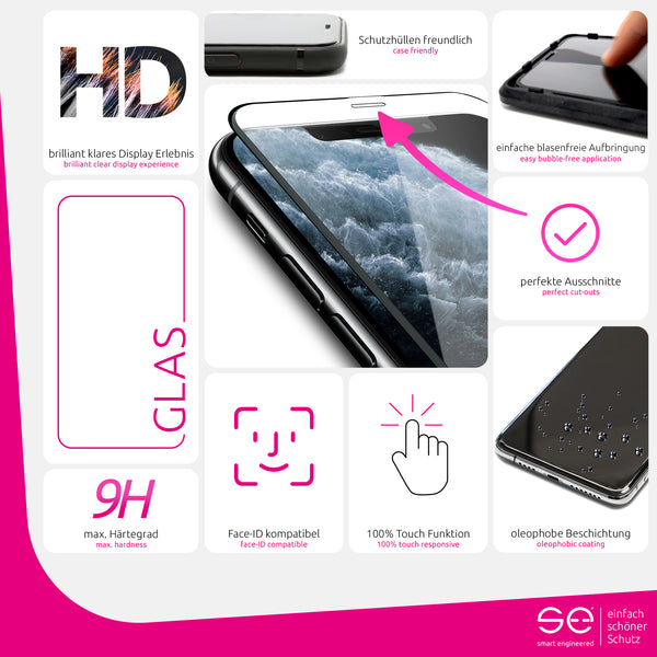 2x se® 3D Panzerglas Apple iPhone 11 Pro Max