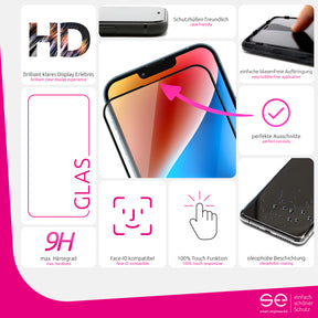 2x se® 3D Panzerglas Apple iPhone 14