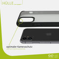 1x se® Hard-Cover Schutzhülle (matt-schwarz) Apple iPhone 11