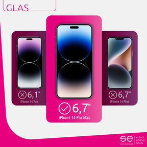 2x se® 3D Panzerglas Apple iPhone 14 Pro Max