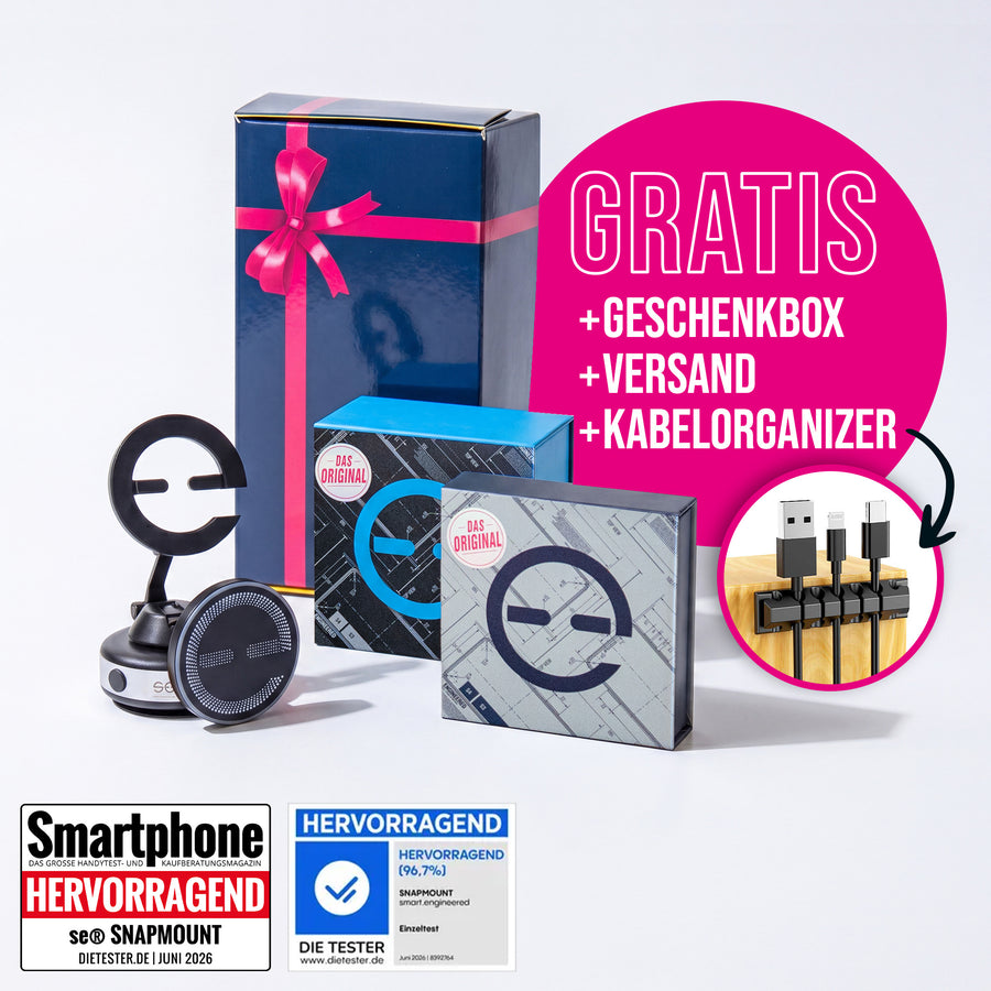 Gifting Bundle Creative: se® SNAPMOUNT Geschenkset mit Geschenkbox — Störer: GRATIS Geschenkbox, Versand, Kabelorganizer